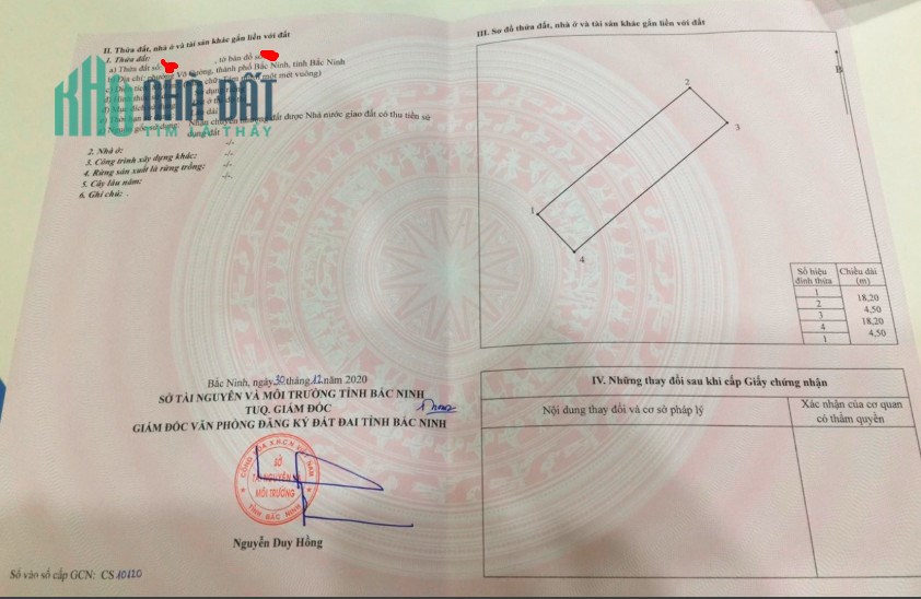 BÁN LÔ ĐẤT TRUNG TÂM TP BẮC NINH