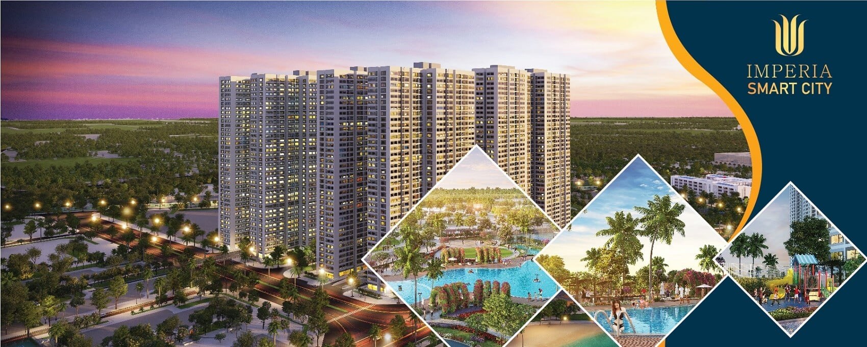 Căn hộ 1PN+1 43.1m2 mà giá chỉ 1.6 tỷ trực tiếp từ PKD của CĐT-Imperia Smart City