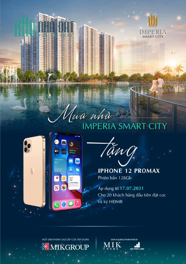 Imperia Smart City-Nhận ngàn quà tặng khi mua căn hộ 2PN+1 55m2 giá từ 2 tỷ