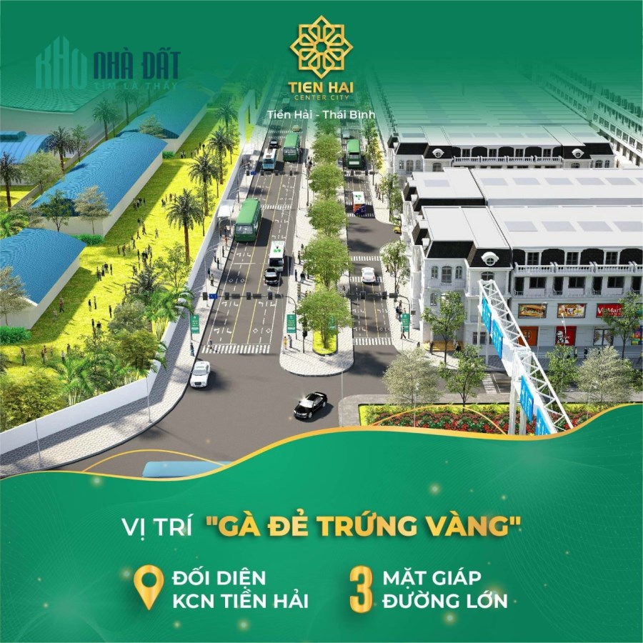 Đất nền sổ đỏ siêu đẹp Tiền Hải Center City Thái Bình