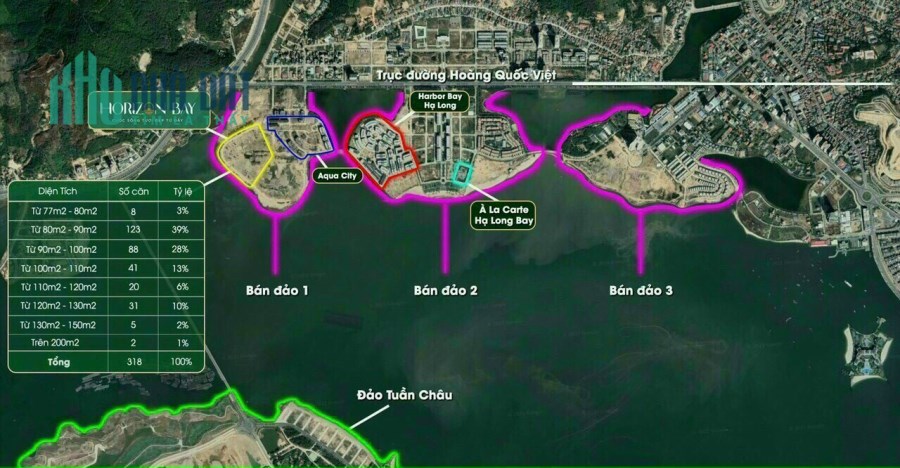 Dự án Horizon Bay, liền kề trung tâm mặt vịnh Hạ Long