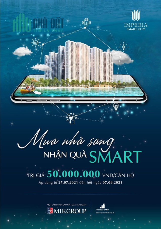 Căn 2PN_3PN+1 lô góc view đẹp nhất chung cư Imperia Smart City chiết khấu 9.5%