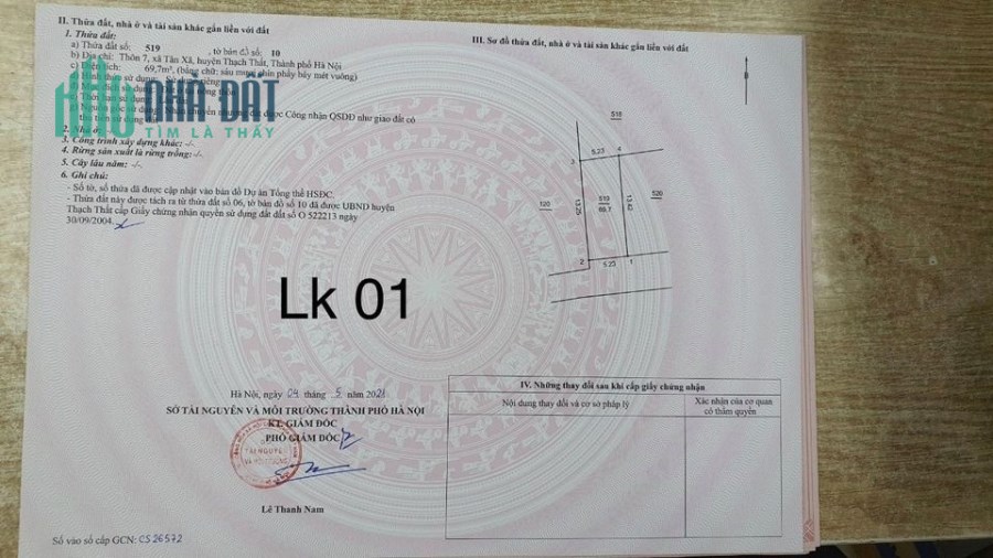 Bán đất Tân Xã sát CNC Hòa Lạc Hà Nội
