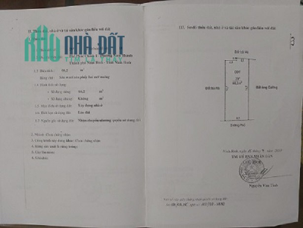 Chính chủ bán nhà số 52 ngõ 190 Trần Phú, TP.Ninh Bình, 3,4 tỷ, 0329483726