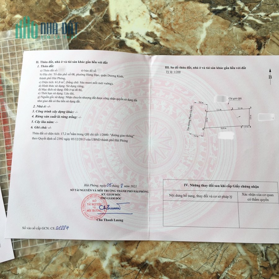 Chính Chủ bán 2 lô đất Mặt Đường Phạm Gia Mô, Chợ Hương, Dương Kinh, Hải Phòng. Lh:0868298479.