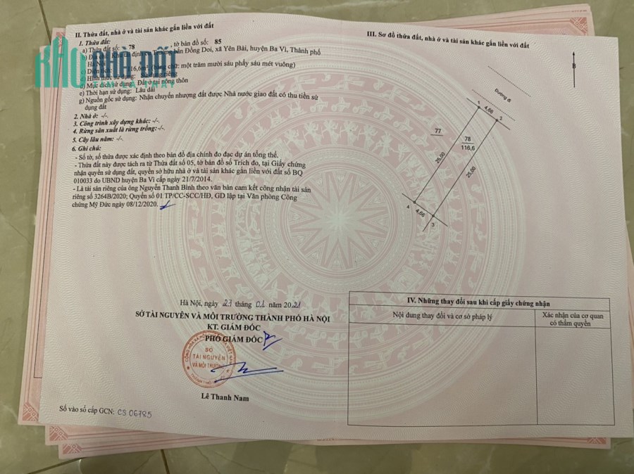 Bán đất Đồng Doi Ba Vì, mua là thắng, cơ hội đầu tư có 102