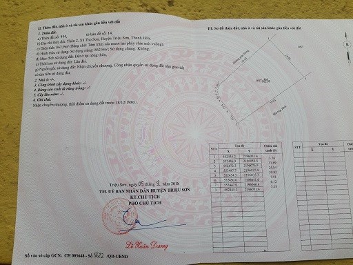 Bán đất vị trí đẹp Thọ Sơn, Triệu Sơn, Thanh Hoá, 2tỷ, 0969736138