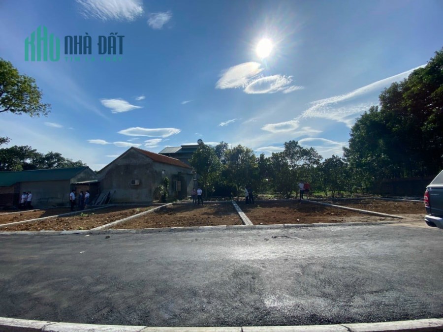 Đất nền ven đô Hòa Lạc xã Tân Xã sát CNC giá 900tr