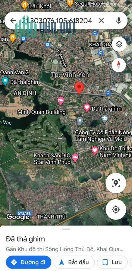 Bán đất khu B Nam Đầm Vạc, Khai Quang, Vĩnh Yên, Vĩnh Phúc.104m2, giá: 2,8x Tỷ.Liên hệ: 0986.797.222