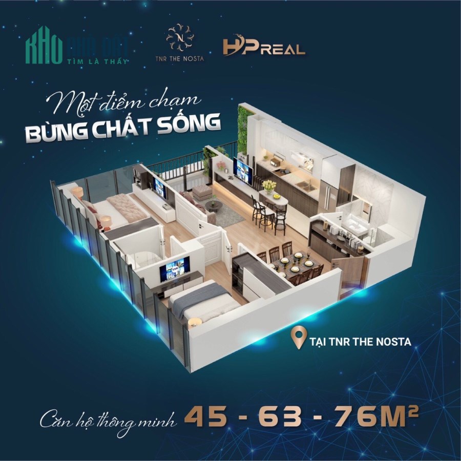 Bán căn hộ Khách sạn 62m2 TNR THE NOSTA - 90 đường Láng, Đống Đa, Hà Nội - Miễn phí 12 tiện ích