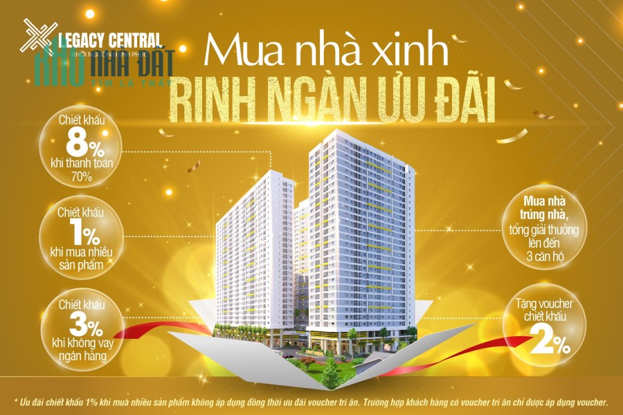 LEGACY CENTRAL - MUA NHÀ TRÚNG NHÀ NGAY HÔM NAY NGAY TP THUẬN AN BÌNH DƯƠNG
