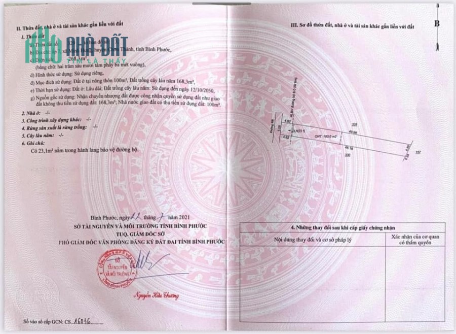 Bán đất vành đai khu công nghiệp Minh Hưng Hàn Quốc huyện Chơn Thành Bình Phước, shr, giá đầu tư