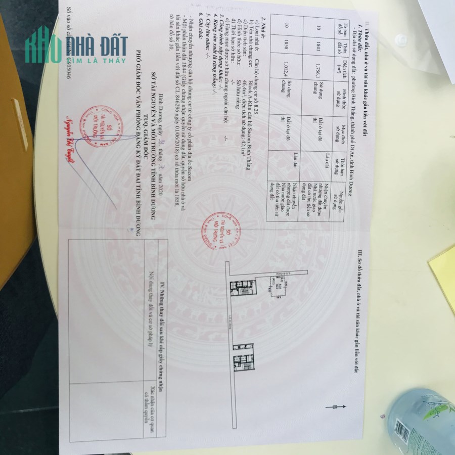 Chính chủ bán căn hộ chung cư SAMLAND 