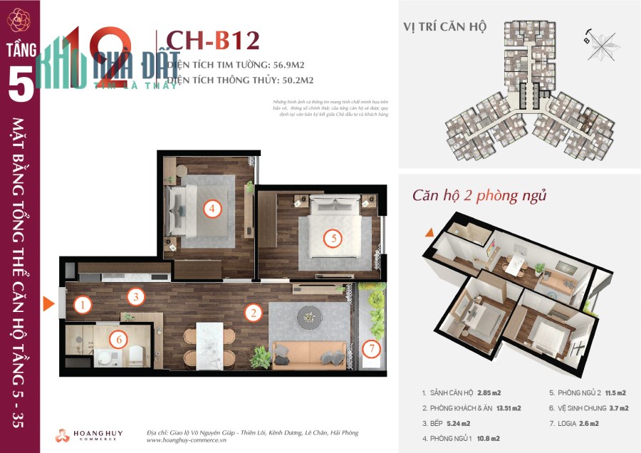 Mua căn hộ cao cấp Hoàng Huy Commerce được tặng ngay cây vàng SJC với trị giá 60tr đồng