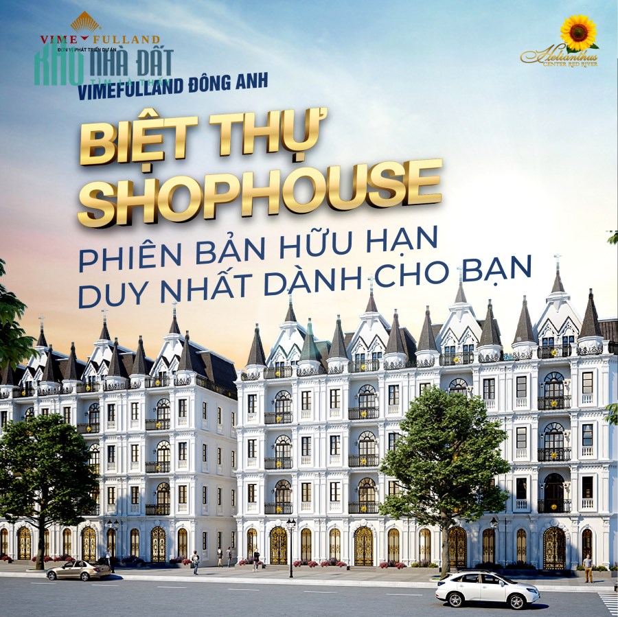 bán liền kề biệt thự đường 40m trung tâm đông anh