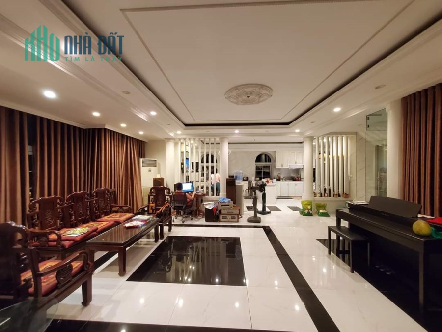 Bán Biệt thự Tây Nam Linh Đàm, Lô góc, 350m x 4 tầng, giá cực sốc