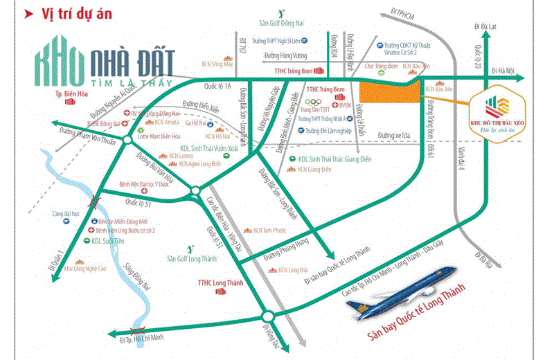 bán nhà phố thị trấn trảng bom, mặt tiền quốc lộ 1A