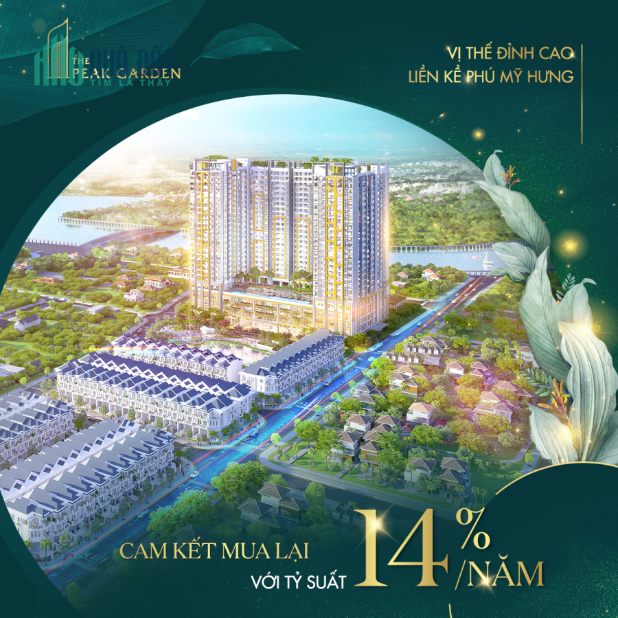 The Peak Garden căn hộ quận 7 ngay Phú Mỹ Hưng - Cam kết mua lại với lãi suất 14%