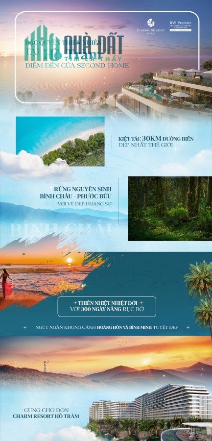 Dự án Charm Resort Hồ Tràm đầu tư sớm nhất để nhận được nhiều ưu đãi