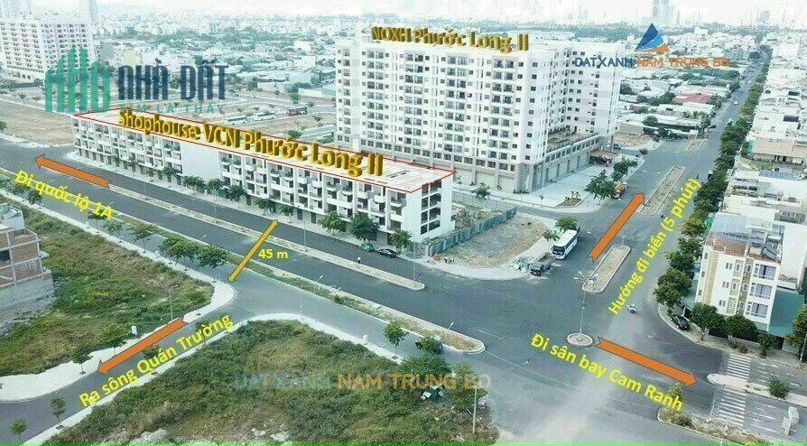 Vị trí vàng mặt đường 43m, shophouse VCN Phước Long, còn 3 căn cuối