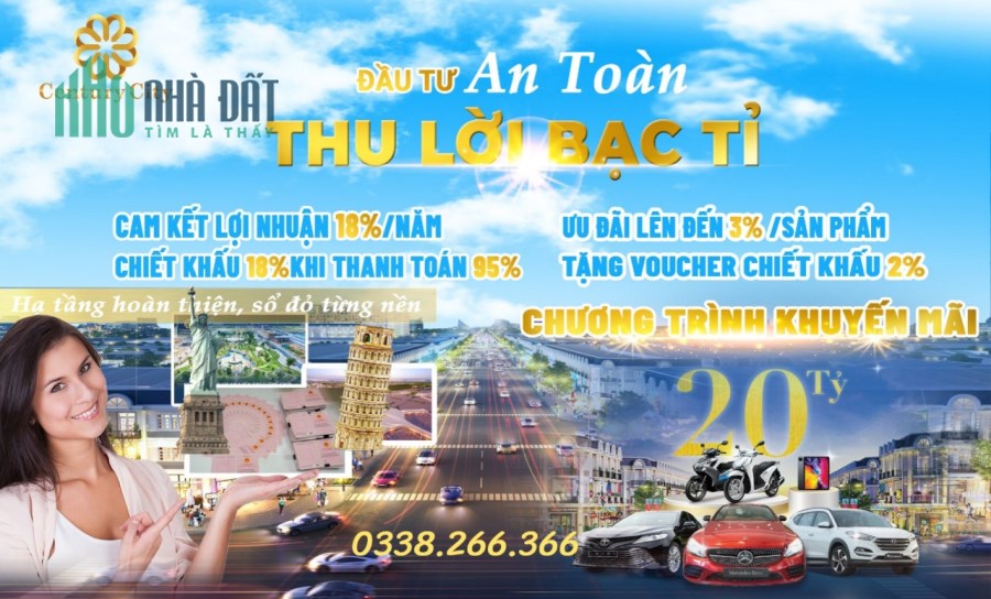 KHU ĐÔ THỊ CENTURY CITY - THÀNH PHỐ SÂN BAY - CAM KẾT LỢI NHUẬN LÃI SUẤT 18%/NĂM.