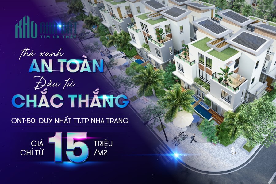 Mở bán đất nền TTTP Nha Trang chỉ từ 600tr/lô