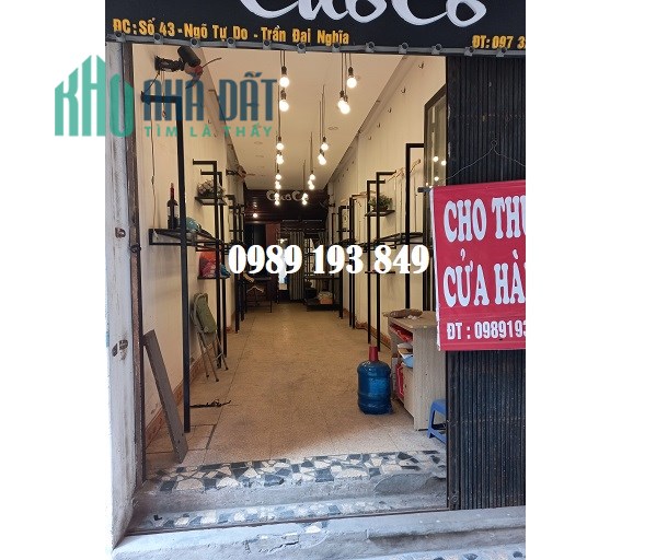 Cho thuê cửa hàng tầng 1 tại số 43 ngõ Tự Do, Đại La, Hai Bà Trưng, 7tr, 0989193849