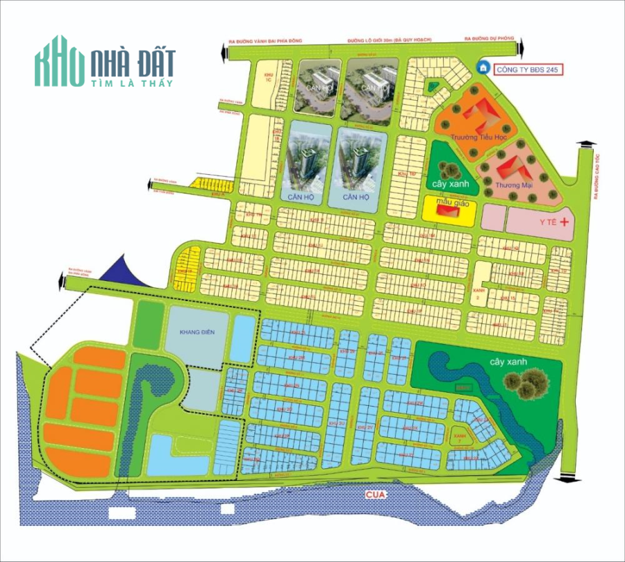 Kho đất dự án Đại Học Quốc Gia 245, phường Phú Hữu Quận 9 – 0907174940
