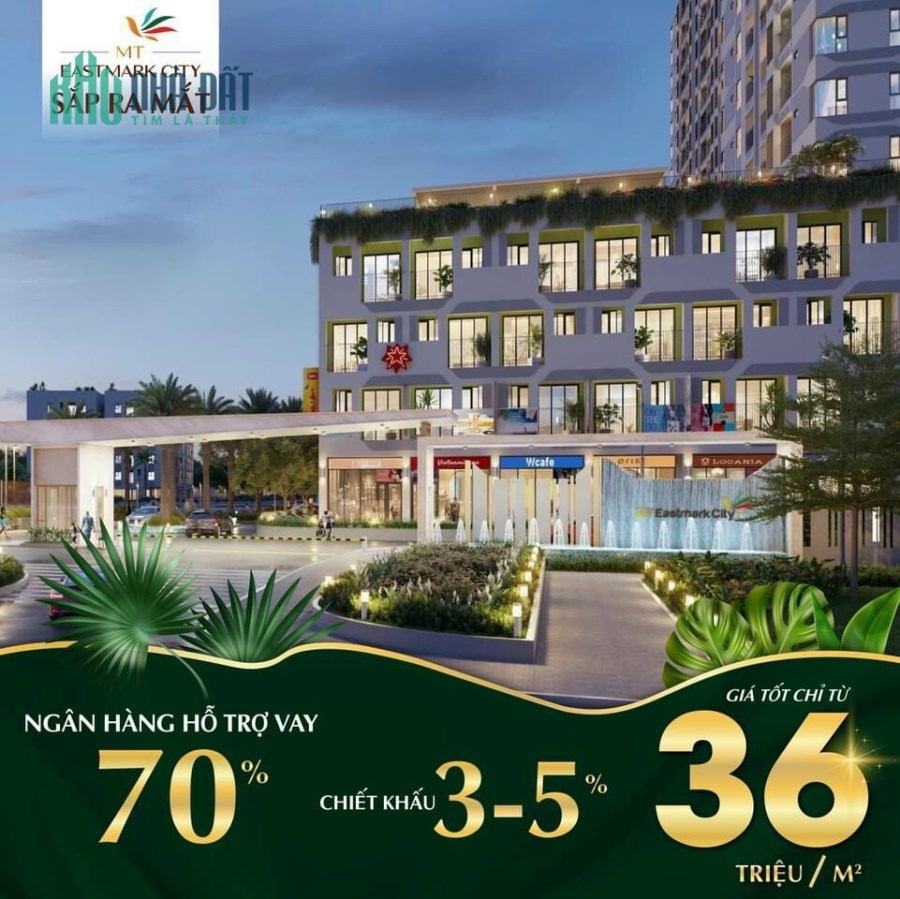 Giữ chỗ căn hộ MT Eastmark City trung tâm Tp. Thủ Đức, chỉ 36tr/m2. C/Khấu lên đến 8,5%