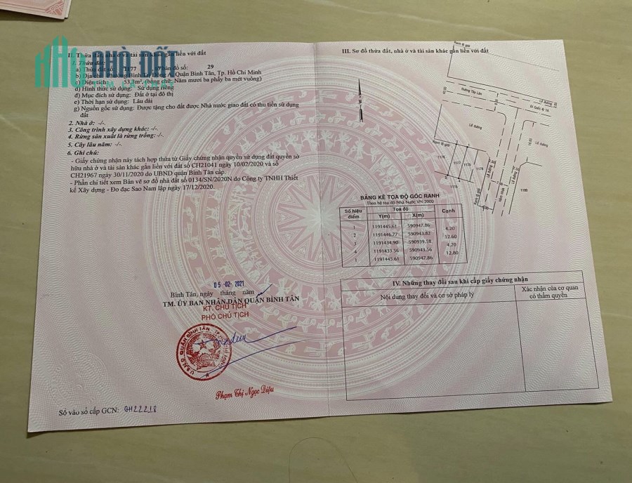 Đất mặt tiền Tây Lân vỉa hè Siêu rộng, giá Siêu mềm.