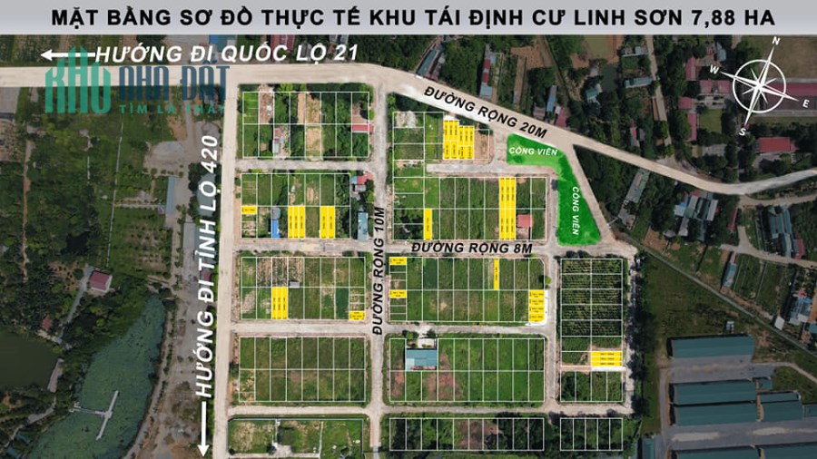 Đất nền Bình Yên Hòa Lạc vị trí đẹp tiềm năng giá tốt