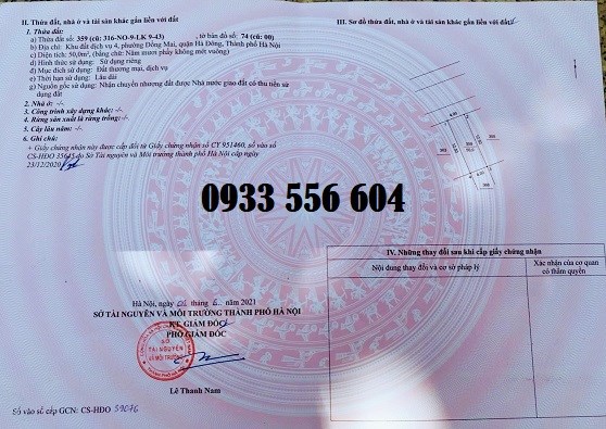 Bán đất KĐT Đồng Mai, Hà Đông - 0933556604