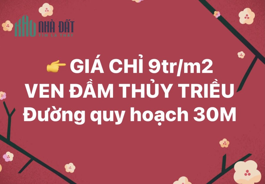 Đất nền ven đầm Thủy Triều - Lô góc 3 mặt tiền Cam Lâm - Khánh Hòa