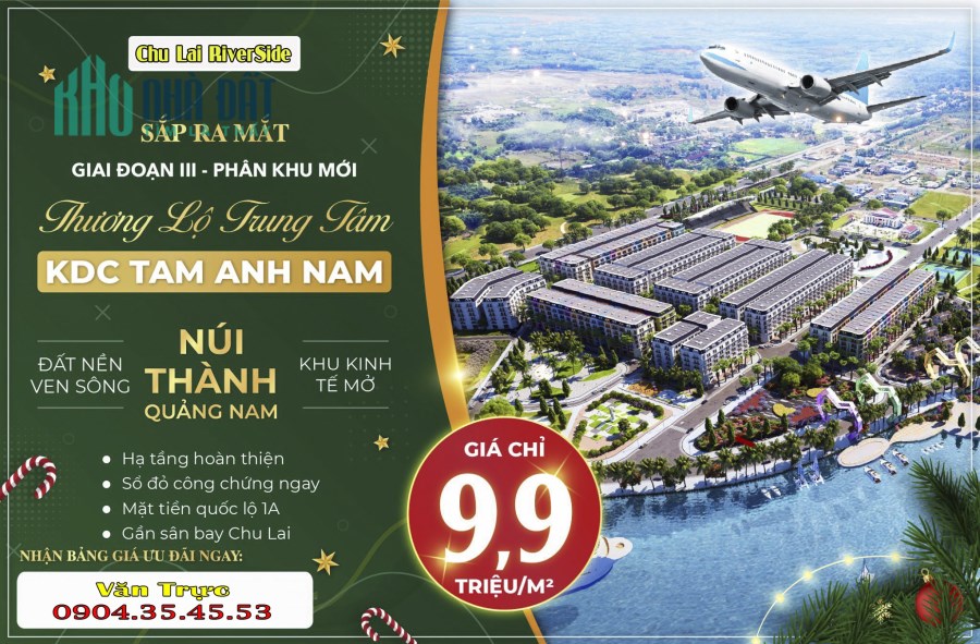 Bán đất nền trung tâm Xã Tam Anh Nam, Núi Thành, Quảng Nam