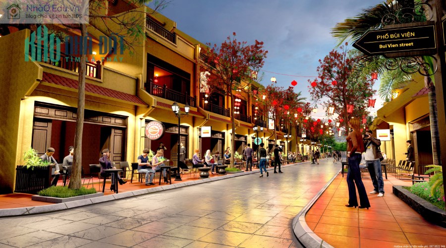 Vườn Vua Resort & Villas - Shophouse khoáng nóng 2 mặt tiền phong cách phố cổ.