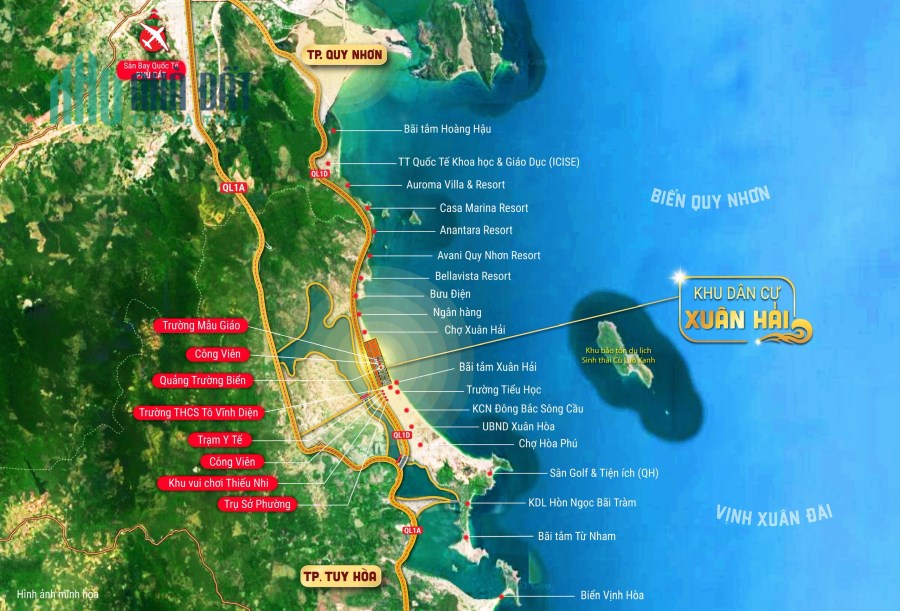 SUẤT NỘI BỘ ĐẤT NỀN SỔ ĐỎ, 3 MẶT VIEW BIỂN PHÚ YÊN