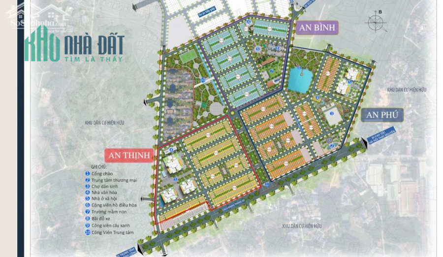 Đất mặt tiền dự án SÔNG CÔNG PARK CITY, đường Cách mạng tháng Mười, TP Sông Công