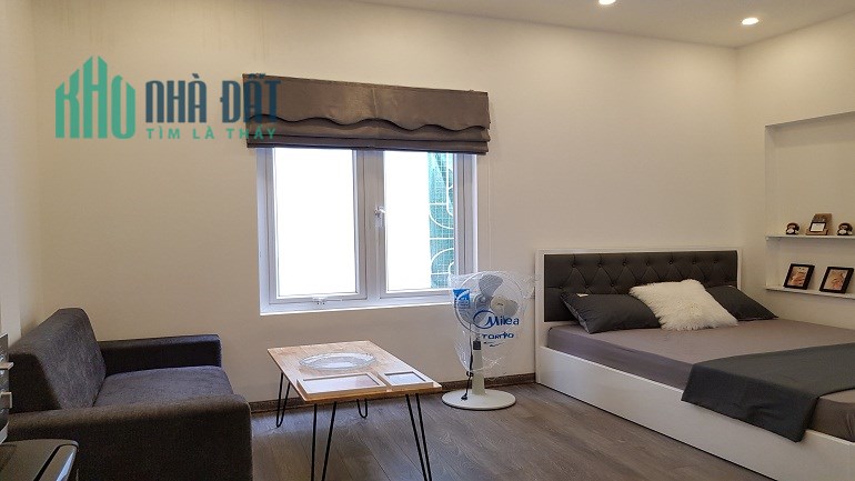 Cho thuê căn hộ đẹp giá rẻ tại Đội Cấn, Ba Đình, 25m2, 1PN, đầy đủ nội thất mới hiện đại