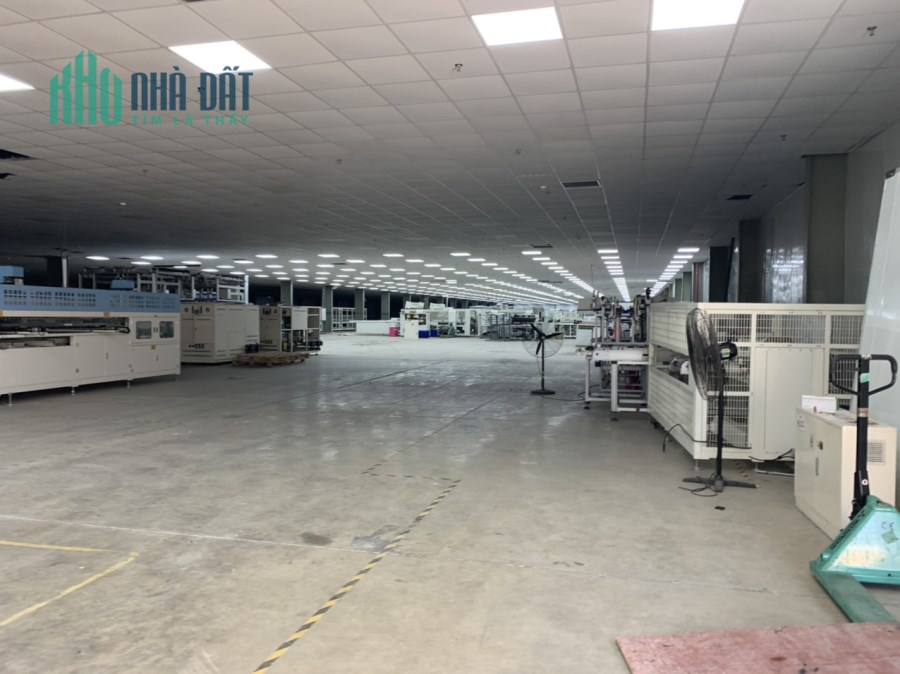 Cho thuê xưởng 3300m2 KCN Quế Võ, PCCC tự động, trần thạch cao giá chỉ 3.6$/m2