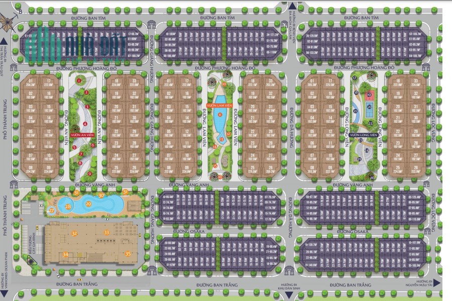 LIỀN KỀ BIỆT THỰ EUROWINDOW TWIN PARKS RA HÀNG HOA HẬU GIAI ĐOẠN HAI