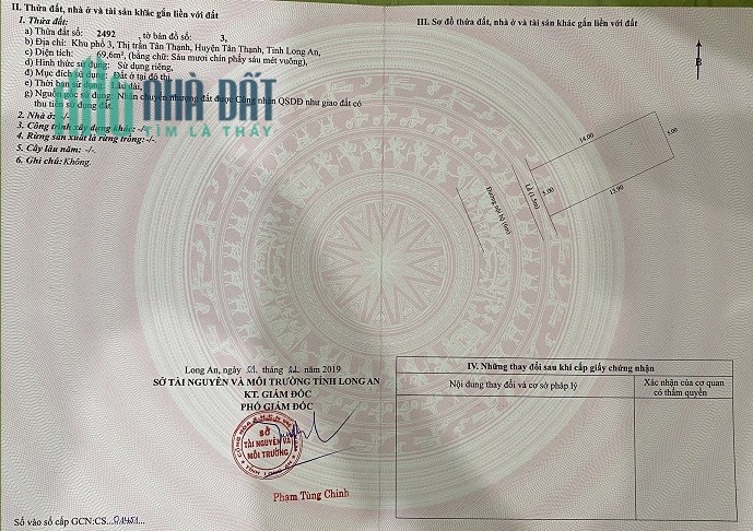 Bán đất thổ cư tại chợ Tân Thạnh, H.Tân Thạnh, Long An, 670tr/nền, 0918407648