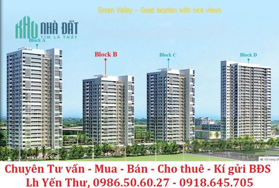 Bán căn hộ Green Valley quận 7 block A 3 phòng ngủ giá 5.4 tỷ