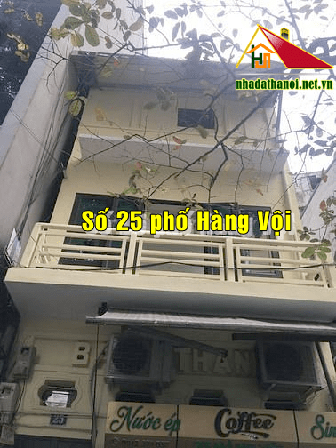 Bán nhà tầng 2 và 3 số 25 phố Hàng Vôi, Phường Lý Thái Tổ, Hoàn Kiếm, Hà Nội