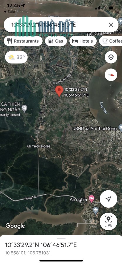 Bán lô đất đường Lý Nhơn, xã An Thới Đông, Cần Giờ