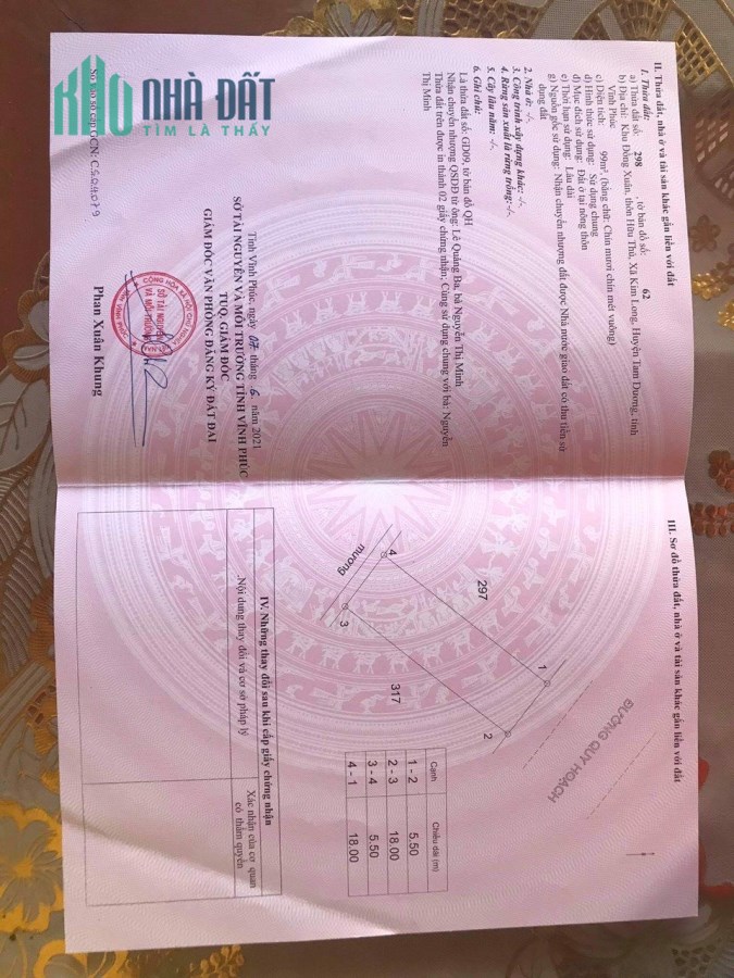 Bán đất Đồng Xuân ,Kim Long  , gần nút cao tốc Hà nội – Lào cai .99m2, giá: 1.7 tỷ.Liên hệ: