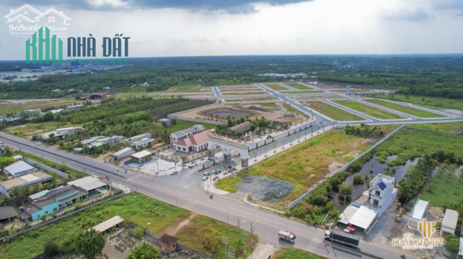 Đất nền KDC Quốc Linh Diamond City Đức Hòa Long An 5mx18m