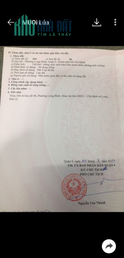 Bán đất Đường 5B, KHu tái đinh cư phước thiện ,DT 140m giá tốt