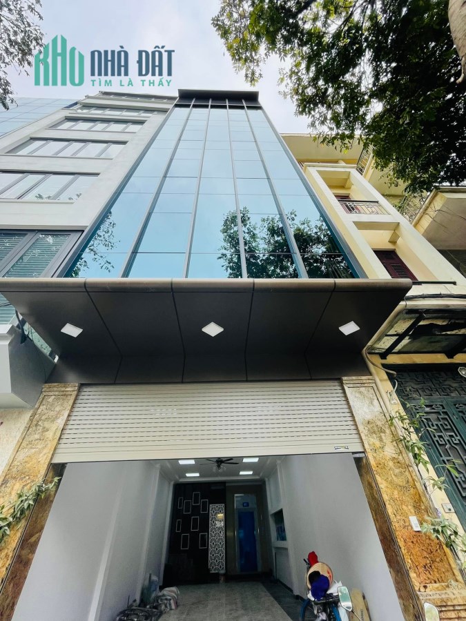 Bán tòa nhà VP 8 tầng HOÀNG CẦU, ĐỐNG ĐA, 3 ô tô tránh, Vỉa hè 5m, 90m2, MT 5.5m, 33,2 tỷ