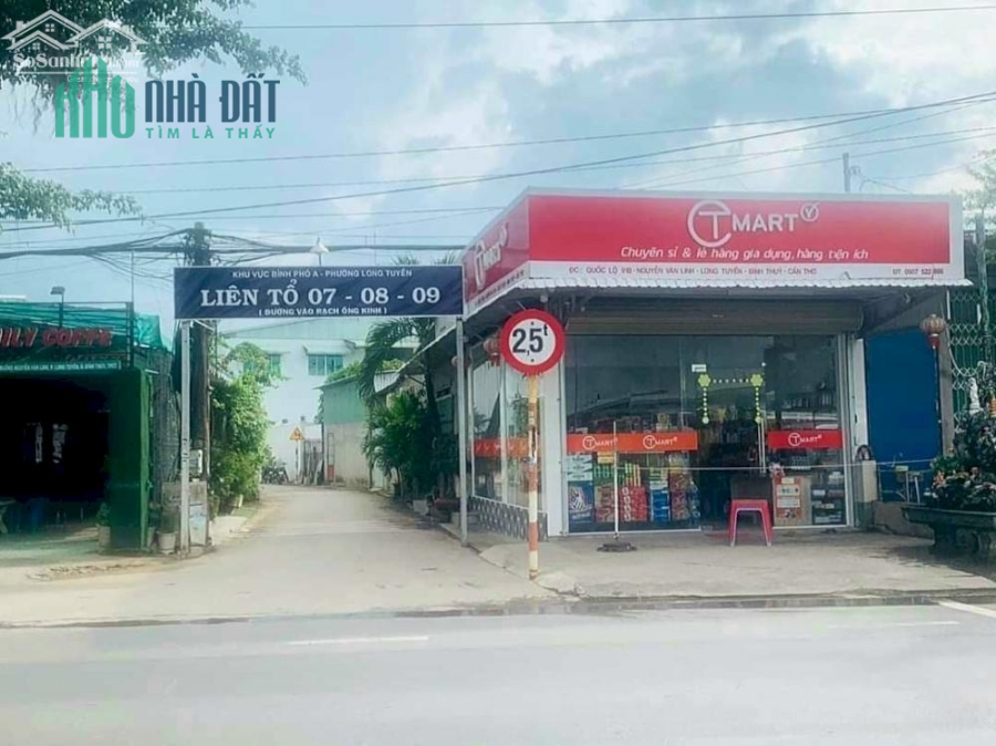 Bán Nền 5x20m Full thổ Cư. lộ 5m. Hẻm 7 8 9. QL 91B. Cần Thơ