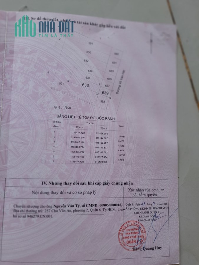 Lô đất mặt tiền võ văn hát diện tích 95m vị trí đẹp khu tiềm năng